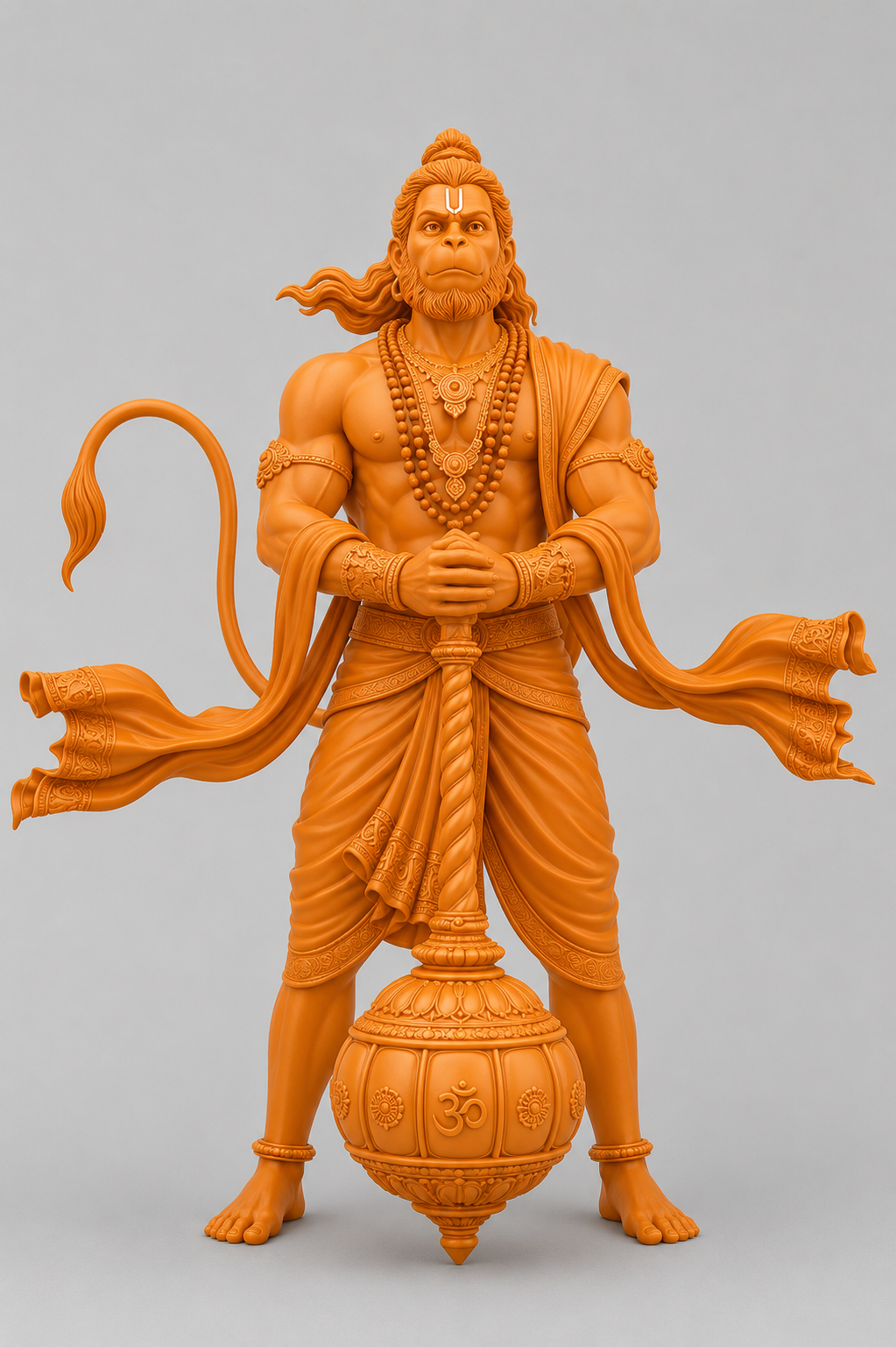 Hanuman Ji Standing Holding Gada 3D Model (5 Inch)